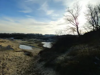 Oostnieuwkerke duinen wandeling in de koude (België)